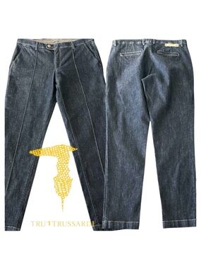 TRU TRUSSARDI Smoke Dark Indigo Ankle Denim Jeans (US 30)